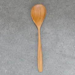 Holzlöffel, aus Teakholz, 21,5 cm L 